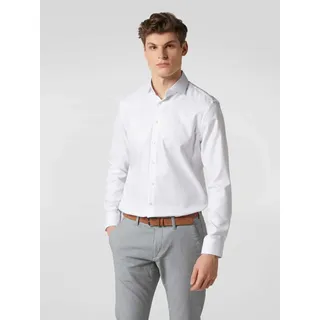 Regular Fit Business-Hemd mit Haifischkragen, Weiss, 43/44