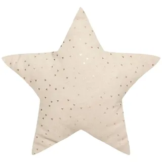 ATMOSPHERA CREATEUR D'INTERIEUR Berlingot Stern Kinderkissen 40 x 40 cm Beige