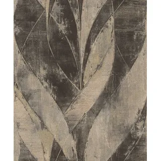 Rasch Textil Rasch Vliestapete 520071 Concrete grafik bronze-grün, 10,05 x 0,53 m