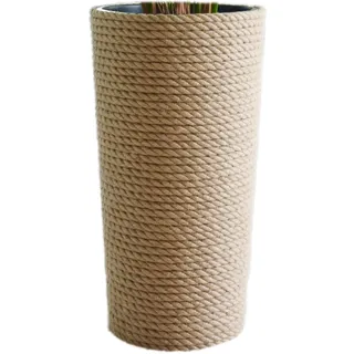 KORAD Pflanzentopf/Übertopf 28 hoch Stil Boho EKO Natural, geflochtene Juteschnur, Graskorb, Jute, Ethno