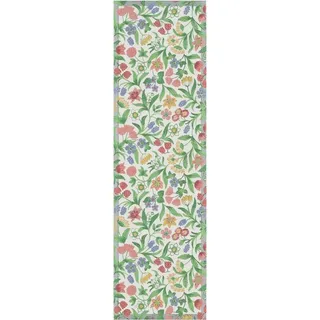 EKELUND MASTER WEAVERS 1692 Tischläufer Springtime 35x120 cm, Pixel gewebt (6-farbig) bunt
