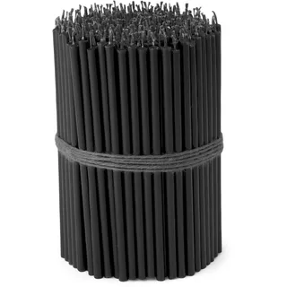 NKlaus stabkerzen für Kerzen Paraffinwachs, Schwarz, 16 cm, 250 Stück | tropffrei; Höhe: 160 mm; Gewicht: 1000 G; Durchmesser: 5,5 mm; 16 cm; 5mm; 0,2mm; black ritual candles