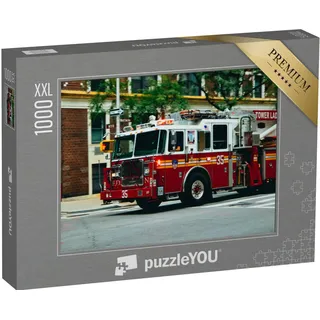 Puzzle 1000 Teile XXL „Feuerwehrauto in New York City“ – aus der Puzzle-Kollektion Feuerwehr