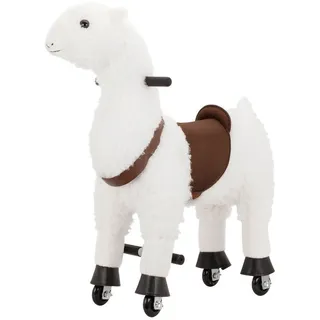 My Baby Lou Schaukeltier Einhorn, Braun, Weiß, Metall, Kunststoff, Textil, 27x85x76 cm, EN 71, Fußstützen, Haltegriffe, Spielzeug, Babyspielzeug, Schaukeltiere & Hüpftiere