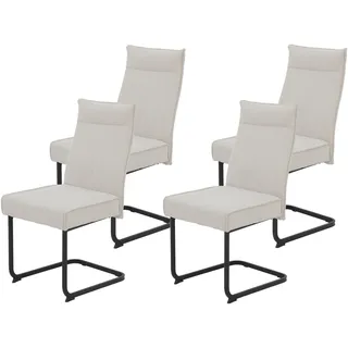 Hela Freischwinger KAREN Polyester beige 4er Set