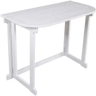 deluke Balkontisch 100 x 50 x 76 cm Weißgrau