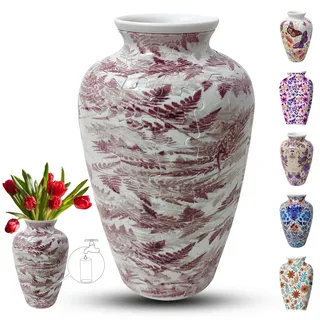 3D-Puzzle-Vase für Erwachsene, 120 Teile, DIY-Puzzle, gebogenes 3D-Puzzle mit Wassersäule, perfekt für die Präsentation echter oder künstlicher Blumen und Blumenarrangements (Federn)