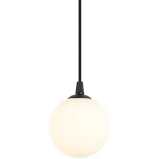 QAZQA Iconic Perle 1 G9 rund Schwarz/Weiß Glas