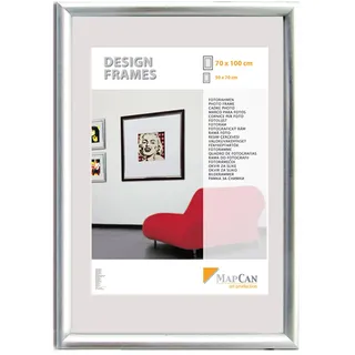 Kunststoff Bilderrahmen Design Frames silber, 60 x 80 cm