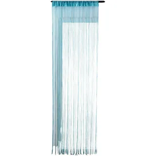 Gardinenbox Fadengardine Stangendurchzug 230 x 100 cm Türkis