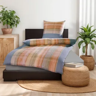 Dyckhoff Weichfrottier Bettwäsche 'Corinna' Beige (Farbe: Beige / Größe: 155 x 200 cm + 80 x 80 cm)