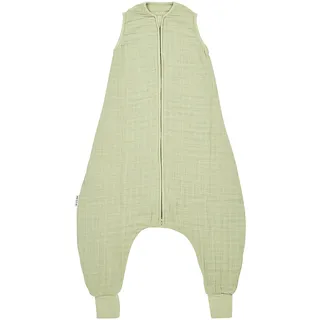 Meyco Baby Sommer-Sleepoverall Mull 0.5 TOG, oliv, 80 cm,