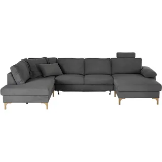 Candy Wohnlandschaft Polyester 2-Sitzer Schwarz