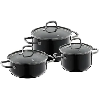 WMF Topfset Fusiontec Essential 3tlg. Edelstahl Schwarz
