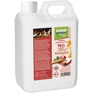 KieselGreen Bioethanol 5 Liter mit Duft für Ethanol-Kamin, viele Sorten - Bio Ethanol als Raumduft in vielen Duftnoten - Parfüm für Bio Ethanol Kamin Indoor oder Bioethanol Tischfeuer (AZ,5)