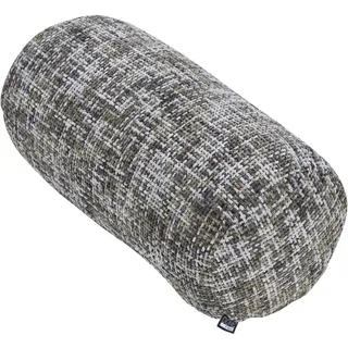 Dekokissen DONE. "Twist", grau (taupe, meliert), B:22cm H:10cm L:50cm, Polyester, Dekokissen_Sitzkissen_Kissenhüllen, Geflochtene Optik