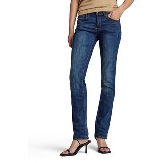 G-STAR RAW Damen Midge Saddle Straight Jeans, Blau (dk aged D02153-6553-89), 26W / 30L