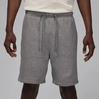 NIKE Herren Fanhose Jordan Brooklyn Fleece Men's Shorts, Größe M in Silber CARBON HEATHER/WHITE
