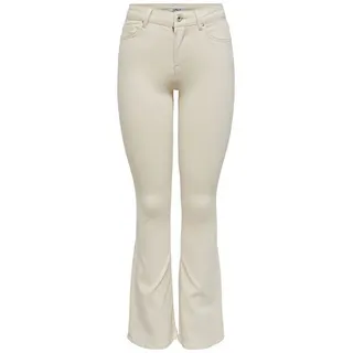 Only ONLBLUSH Mid Flared Ecru 36/34