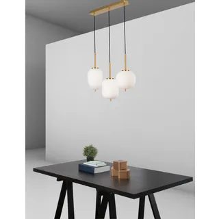 Nova Luce Lato 3-flg. E14 40 cm gold, opal