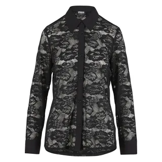 URBAN CLASSICS Lace Bluse Black S