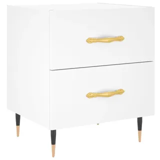vidaXL Nachtschrank 40 x 35 x 47,5 cm Weiß