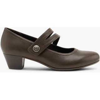Spangenpumps Damen | Easy Street | Braun | Größe 7 | Material: Lederimitat/Textil - Spangenpumps Damen | Easy Street | Braun | Größe 7 | Material: Lederimitat/Textil - woman - Braun