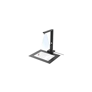 CZUR 12MP USB-Dokumentenkamera und Visualizer, A4 Dokumentenscanner tragbarer Scanner, für Lehr- und Klassenzimmer, Home-Office, kompatibel mit Windows, macOS (Lens 1200) (Mattschwarz)