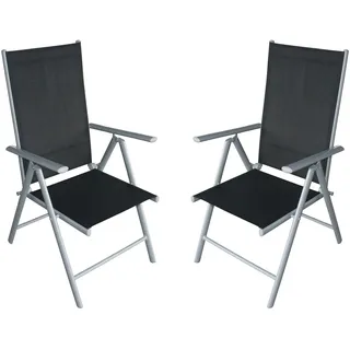 DEGAMO Ravenna Klappstuhl 56 x 66 x 107 cm schwarz 4 St.
