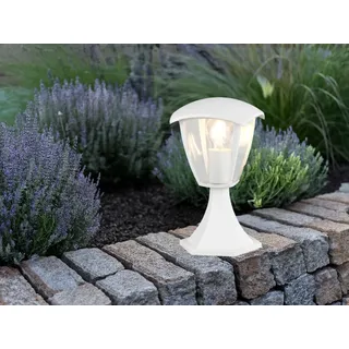 meine wunschleuchte Sockelleuchte Aluminium H 30 cm weiß 2er Set