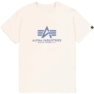 Alpha Industries Basic T-Shirt Vint. White/Night Purple L
