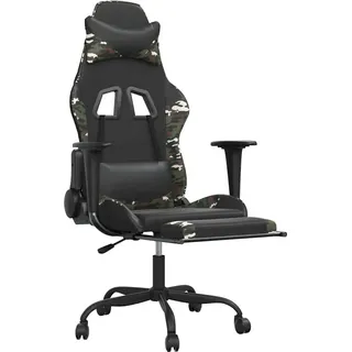 vidaXL Gamingstuhl Kunstleder Schwarz/Mehrfarbig