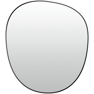 Spiegel , schwarz , Metall , Maße (cm): B: 70,6 H: 71,6 T: 2