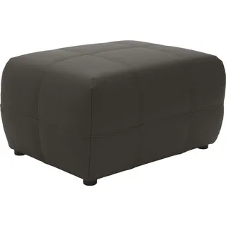 Hocker DOMO COLLECTION "BRANDON, komfortabel", grau, B:80cm H:42cm T:60cm, Luxus-Kunstleder;100% Polyurethan, Hocker, Polsterhocker, kleine Ausführung, passend zu "Brandon" in Leder und Luxus-Kunstleder