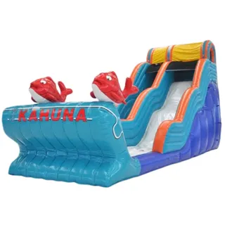 Wasserrutsche Big Kahuna 11x5m (auch trocken nutzbar)