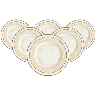 Villeroy & Boch Frühstücksteller Ivoire 22 cm beige/weiß 6er Set