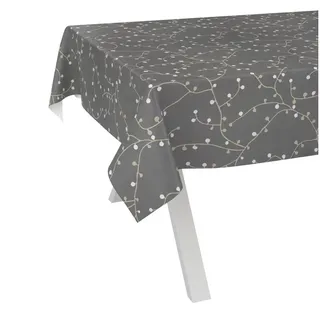 ANRO Wachstuchtischdecke abwaschbar Elena 100 x 140 cm Schwarz