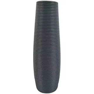 Colcolo Hohe Bodenvase, Große Blumenvase Dekorativ, Hohe Vase Rustikal, Stilvolle Heimdekoration Geschenk, Modern Blumenvase für Wohnzimmer, Büro, Ecke, Hotel, Schlafzimmer, Esszimmer, Grau