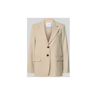 Regular Fit Blazer mit Pattentaschen Modell 'PARIS', Beige, M