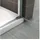 Lara rechts 89 x 180 cm grau teilsatiertes Sicherheitsglas