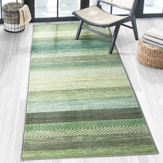Floordirekt Naxos Teppichläufer 0 x 0 cm Grün/Blau