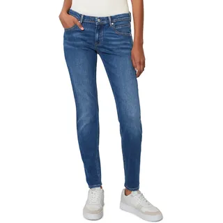 Slim-fit-Jeans MARC O'POLO DENIM "aus stretchigem Organic Cotton-Mix" Gr. 29 30, Länge 30, blau Damen Jeans Röhrenjeans