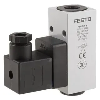 Festo PEV-1/4-B (10773) Druckschalter Entspricht Norm:EN 60947-5-1 Zulassung:CCC Messgröße:Relativdruck