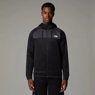 Fleecejacke THE NORTH FACE "Reaxion Fleece Kapuzenpulli mit durchgehendem RV für Herren", Herren, Gr. XXL, schwarz (tnf schwarz), Obermaterial: 100% Polyester. Futter: 100% Polyester, sportlich, Jacken, Übergangsjacke