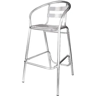 Alu Barhocker aus Aluminium, Höhe 103 x 58 x 52 cm, stapelbar