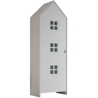 Vipack Kinderkleiderschrank Casami 57,6 x 171,3 x 37 cm MDF weiß