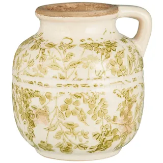 IB Laursen Blumenvase Green Blossom mit Henkel, 13 x 12 x 13.5 cm