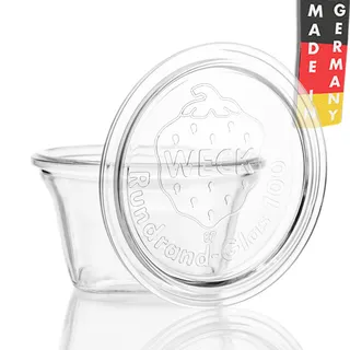 WECK-Quadro-Glas 290 ml RR100 mit Glasdeckel - Weckgläser - Weckglas mit oder ohne Deckel