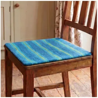 Guru-Shop Meditationskissen Filz Stuhlauflage, Boho Sitzkissen,.. blau