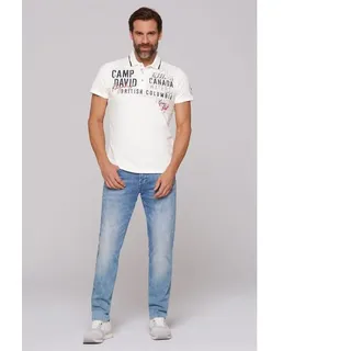 CAMP DAVID Poloshirt Poloshirt mit Label-Applikationen 3XL
